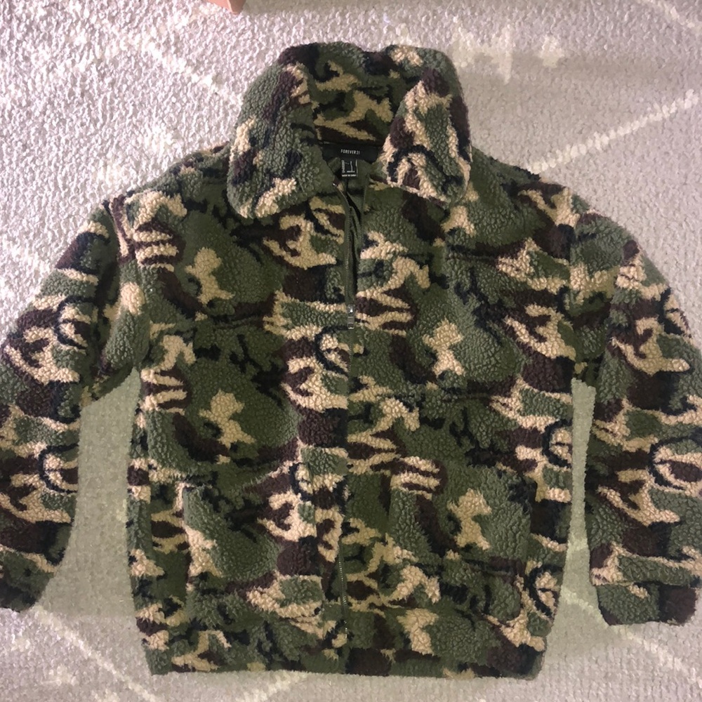 Teddy Camo Coat